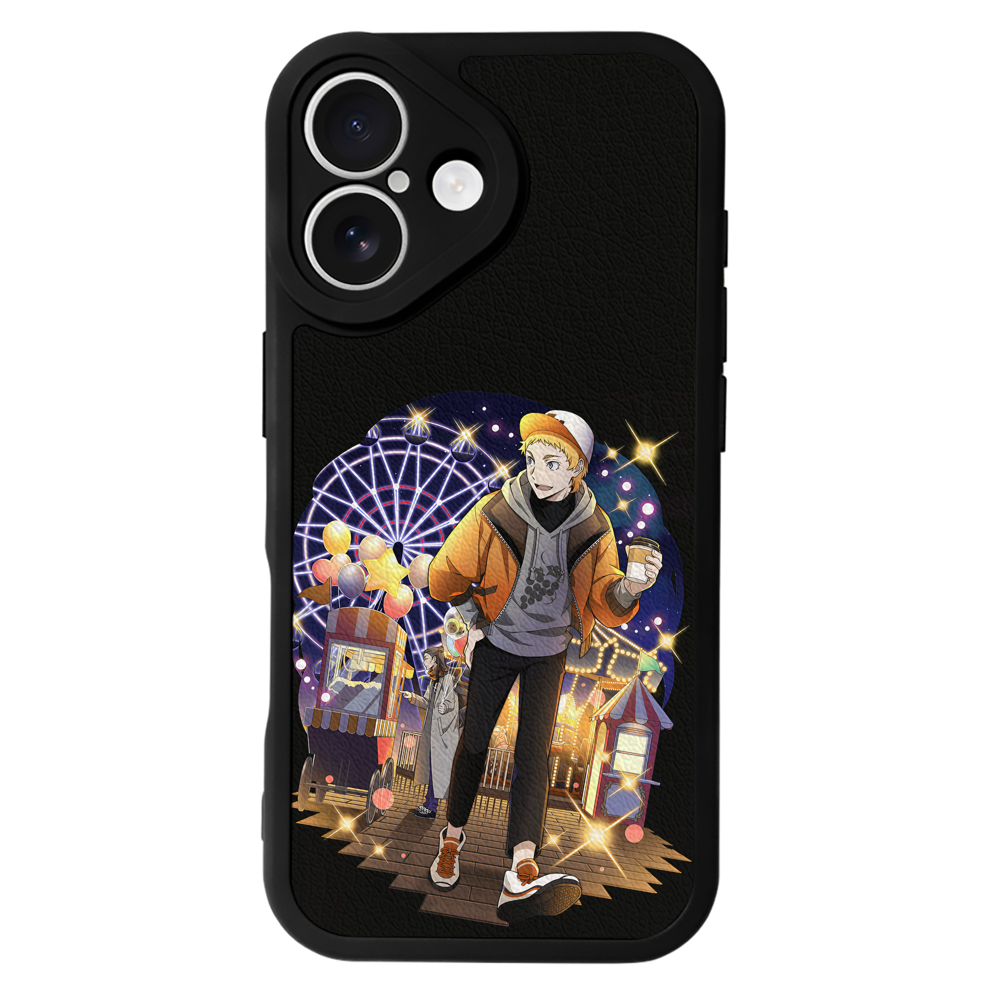 （画像用） 文豪ストレイドッグス Bungo Stray Dogs 【iPhone 16シリーズ対応】シリコンスマホケース（レザー調） 材質：シリコン